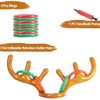Christmas Inflatable Ring Toss Game, Pack of 11 Inflatable Antlers