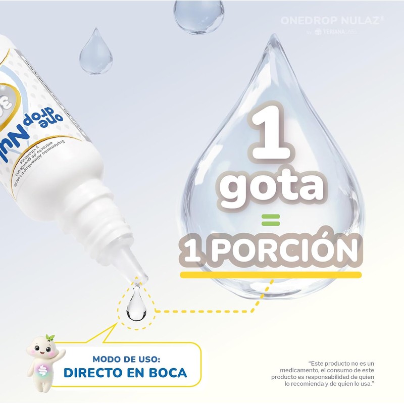Vitamina ONEDROP NULAZ frasco con 20 mL, 1000 ALU por