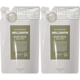 MELLSAVON Body Wash, Grasse Days (2-Piece Set) (Refill, 13.8 fl oz (380 ml)