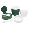 Polar Gear Microwavable Food Containers with Fold Away Cutlery, Polypropylene,