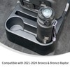 Linskip Rear Seat Cup Holder + Chargering Slot Organizer Compatible