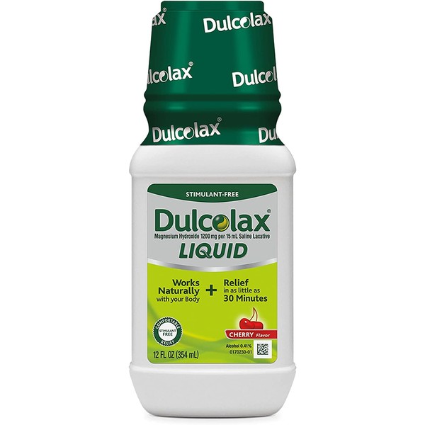 Dulcolax Liquid Natural Laxative Cherry 12 fl oz (Pack of 2)