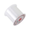 1 Roll Transparent Fishing Thread,0.25mm 80M Fish Wire (White, 0.25MM/80M)