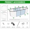SnugNiture 4x2x1.5ft Raised Garden Bed Outdoor, 17" Tall Galvanized Metal