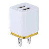 Maíz Adaptador Cubo Cargador 2.1a, 2 Puertos Usb Paq 5