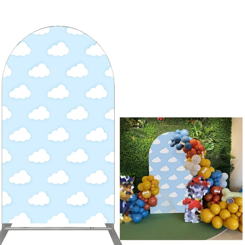FiVan Arched Backdrop for Birthday Baby Shower Party Decoration Arch