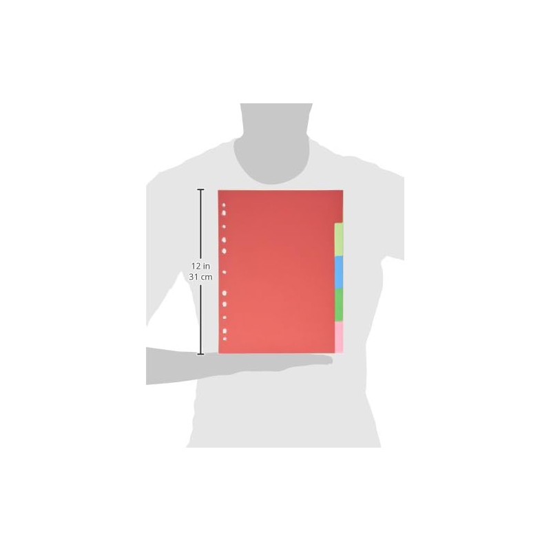 D.RECT Index for A4, K5, 5 Dividers, Ring Binder, Tabs