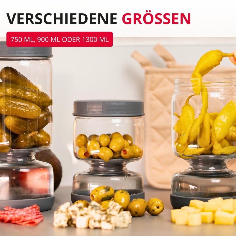 Westmark 1 Piece Drip Jar - Multifunctional Insert Jar for