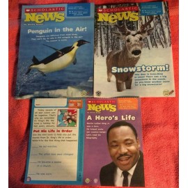 Unbranded LOT OF 3 SCHOLASTIC NEWS WEEKLY READER JANUARY 2013 GRADE 1 PENGUIN MLK JR DEER