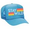 Glitter Lids Stay Wild Trucker Hat Light Blue