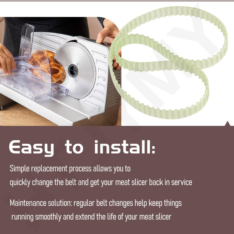 Meat Slicers Replacement Belt Compatible with Cooks 2113, SENSIO 22014,