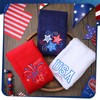 FuWeave 3 Pack Patriotic Hand Towels 13.4 x 29.2 Inch