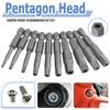 Mesee 10 Pieces H2.15-H7.55 Magnetic Pentagon Head Screwdriver Bits with