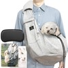Lil&Fam Pet Sling for Dogs with Bottom Plate, Carrying Bag,