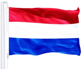 G128 – Netherlands (Dutch) Flag | 3x5 feet | Printed 150D – Indoor/Outdoor, Vibrant Colors, Brass Grommets, Quality Polyester, US USA Flag, Much Thicker More Durable Than 100D 75D Polyester