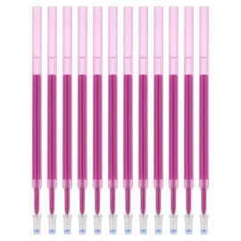 PATIKIL Erasable Gel Pen Refills, 12 Pcs Gel Ink Pens Refills Press Click Pen Fine Point 0.5mm Retractable Pens for Planner Writing Painting, Purple