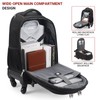 StarCloud 4-Wheel Checked Rolling Backpack 55L (24x15x9in): Extra-Large Roller Travel