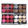 Paleta De Rubores Blush +iluminador Rosa
