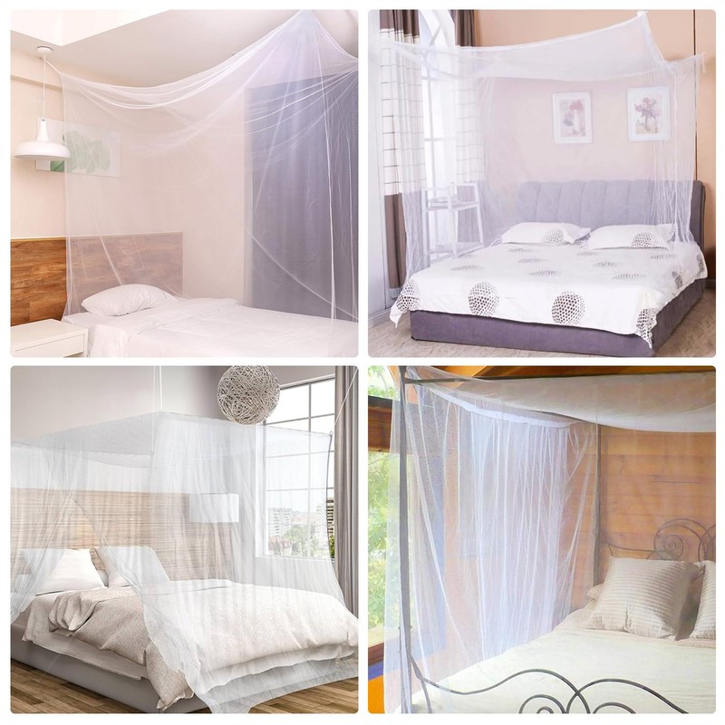 Mosquito Net Lager Bed Canopy for Single Double King Queen
