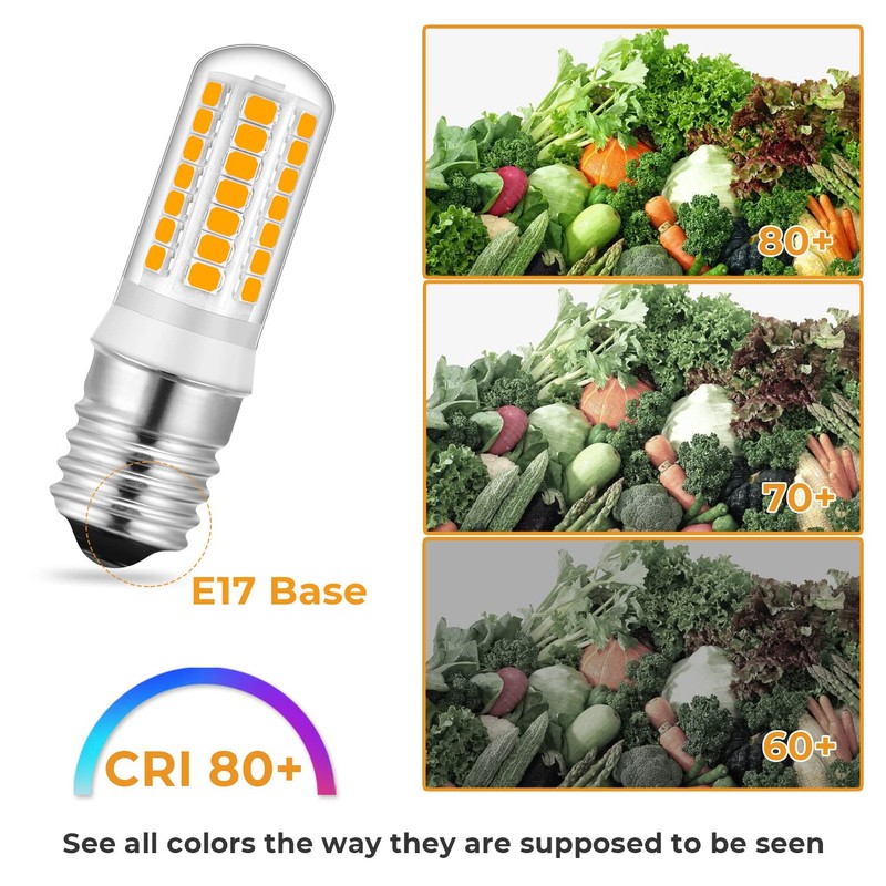 Microwave Bulbs Over Stove E17 Led Bulb, 6000K/3000K Dimmable Microwave