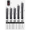 JULIAQUA Aquarium Heater with Temperature Display Eco Heater Adjustable 25W/50W/100W/200W/300W/500W