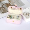 KUKUVR Small Travel Jewelry Box, Mini Jewelry Holder for Multiple