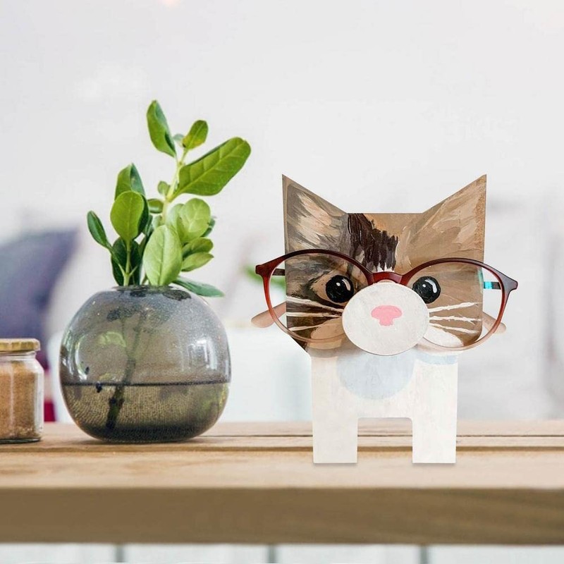 Wooden Animal Spectacle Eyeglass Holder Display Stand Glasses Sunglasses Display