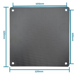 iYueMps 10pcs 120mm PVC Fan Dust Filter PC Cooler Fan Dustproof Case Cover Computer Mesh (120mm x 120mm)