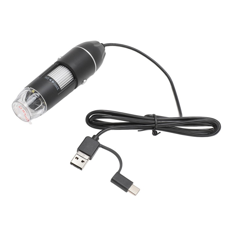 Digital Microscope 1600X 1080P HD USB Type C Micro USB