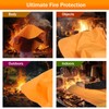 OTFIRSF Emergency Fire Blanket for Home and Kitchen-Orange-A 2 Pack