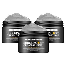 Label Young 3개세트 쇼킹크림 오리지널 프리미엄버전 50g / 고보습 영양크림 탄력 주름 토탈케어 수분크림 3-Piece Set Shocking Cream Original Premium Version 50g / High Moisture Nourishing Cream Elasticity Wrinkle Total Care Moisturizing Cream