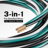 FIRMERST 12/2 with Ground CU THHN Wire, 50 Feet, Black/White/Green,
