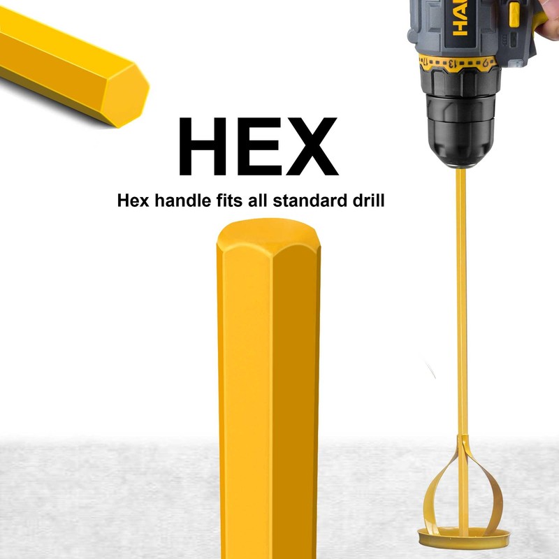 Hanpex Paint and Mud Mixer, Paint Stirrer for Drill in