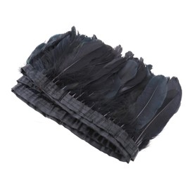 The Lord of the Tools 2m Black Goose Feather Fringe