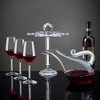 Elegant Desktop Crystal Glass Stemware Rack/Rotate 8 Wine Glass Storage