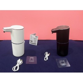 Automatic Foaming Soap Dispenser, Touchless & Battery-Operated, 350ml, IPX4 Waterproof, for Kitchen & Bathroom – White