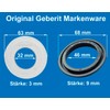 Geberit cistern seal set: jack bell seal and bass seal,