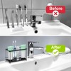 Toothbrush Holders for Bathroom Stainless Black Toothpaste Stand Bathroom Accessories