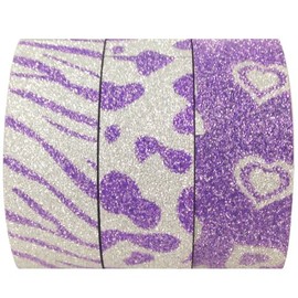 Safari Lovers Japanese Washi Masking Tape (Set of 3), 5M L x 15mm W