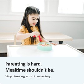 Kizingo Stackable Nudge Baby Food Bowl for Babies Kids Infant Toddlers Self-Led Feeding Dishwasher Microwave Safe Infant Dinnerware Cereal Snack