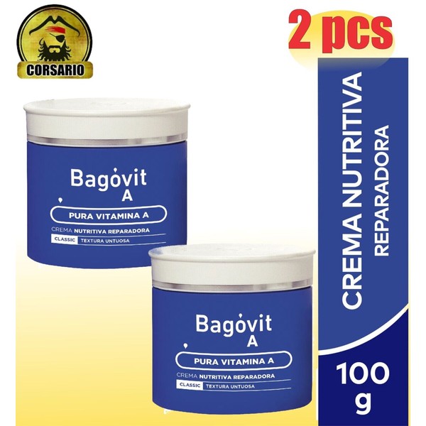 Bagovit A Classic Hypoallergenic Nourishing Cream X 100grs-PACK X 2