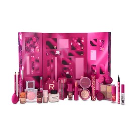 Revolution Beauty London Revolution Makeup Advent Calendar 2025, 24-Piece Beauty Gift Set for Lips, Eyes, & Face, Features Essential Cosmetics & Tools, Vegan & Cruelty-Free