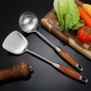 4Pcs/Set 304 Stainless Steel Rosewood Cooking Utensils Cookware Set Kitchen