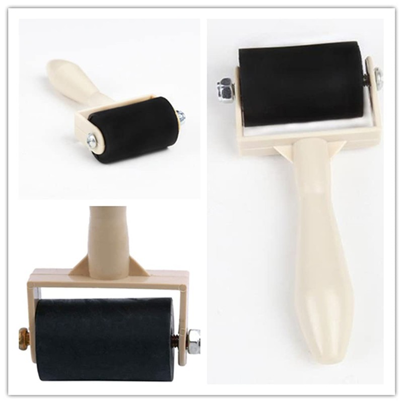 3 Pcs Rubber Brayer Rollers Ink Applicator Printmaking Art Craft