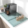 Rnivvi Silicone Coffee Mat, 16" x 24" Waterproof Raised Edge