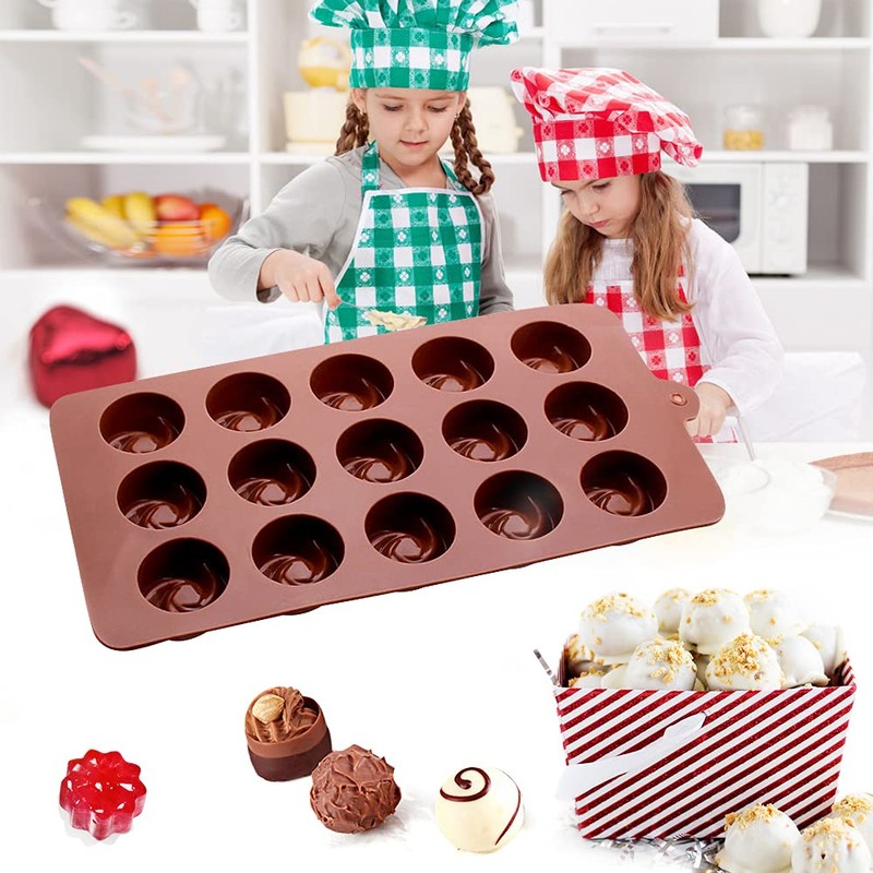 La chat 4 Packs Silicone Molds for Chocolate, Food Grade