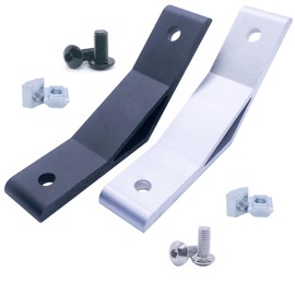 QIJINTRID 8Sets 1010 Aluminum Extrusion 135 Degree Bracket,8pcs 135 Degree Corner Brackets,with 16pcs Sliding T Nuts and Screws for 10 Series Extruded Aluminum Rail Accessories(Black)