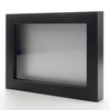 Charcoal 20x24 Shadow Box Solid Wood Display Frame with Silver