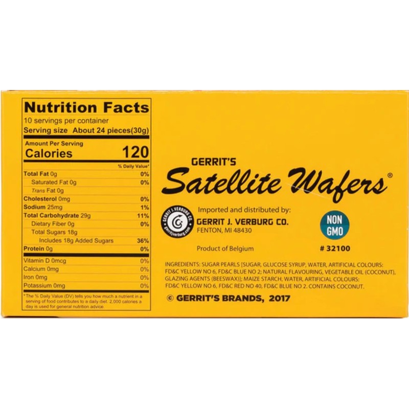 Gerrit's Satellite Wafers 240count (filled with candy beads)