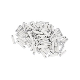 INFINAUTO 100 Pcs White 8A Car Fuse Tube Universal 25x6x5mm for European Cars Replacement Car Parts Stylish Design